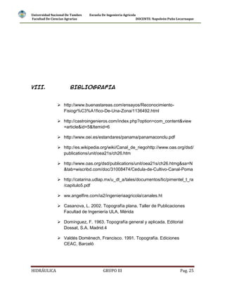 Rectangular Informe Informe final del canal rectangular iii | DOCX