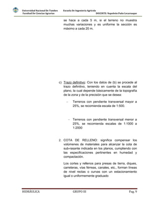 Rectangular Informe Informe final del canal rectangular iii | DOCX