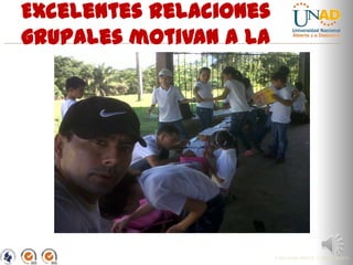 Excelentes relaciones
grupales motivan a la
comunidad

“Educación para todos con calidad global”

FI-GQ-GCMU-004-015 V. 000-27-08-2011

 