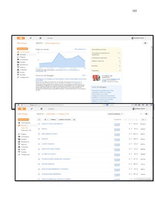 103
• Entradas
• Comentarios de Estudiantes
 