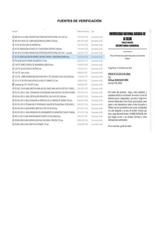 FUENTES DE VERIFICACIÓN
 