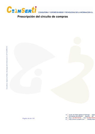 Página 46 de 193
Prescripción del circuito de compras
 