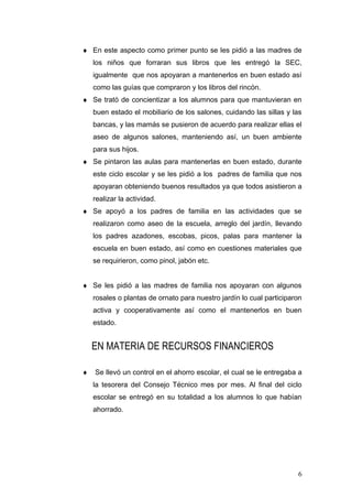 Informe General Del Plan Anual De Actividades