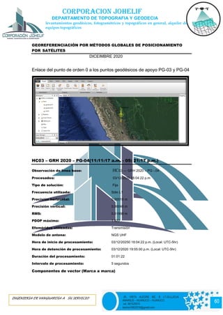 Geode Ray Informe geodecia pinkiray | PDF