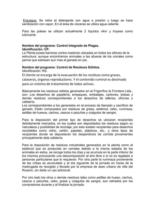 Informe haccp