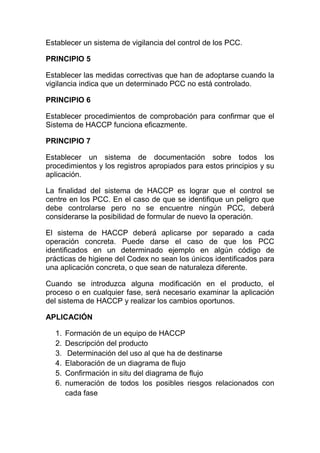 Informe haccp