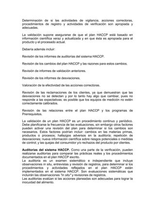 Informe haccp