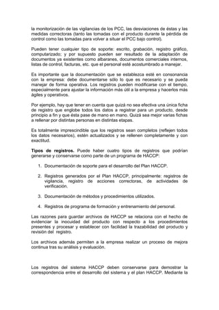 Informe haccp