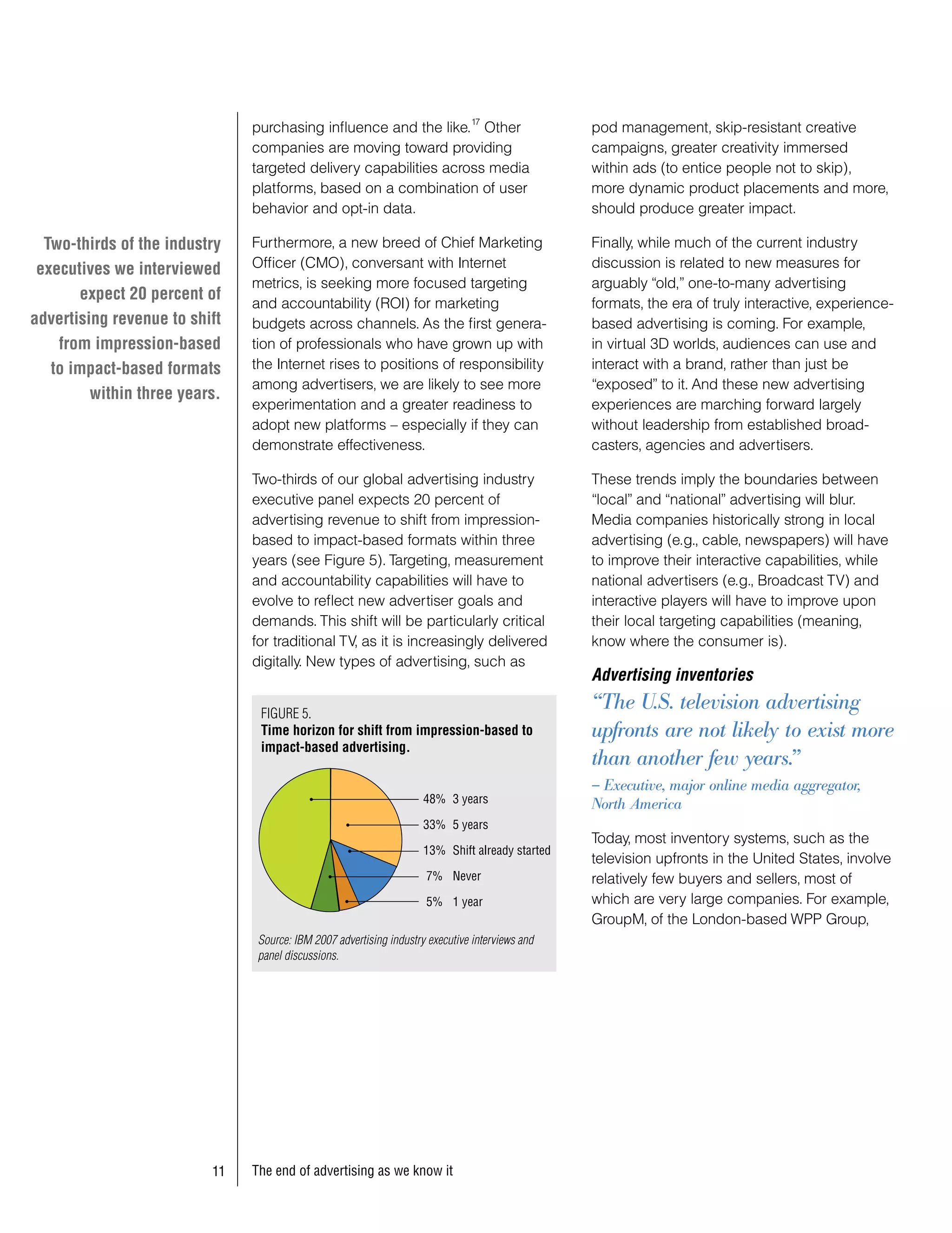 Informe Ibm End of Advertisement as we know it