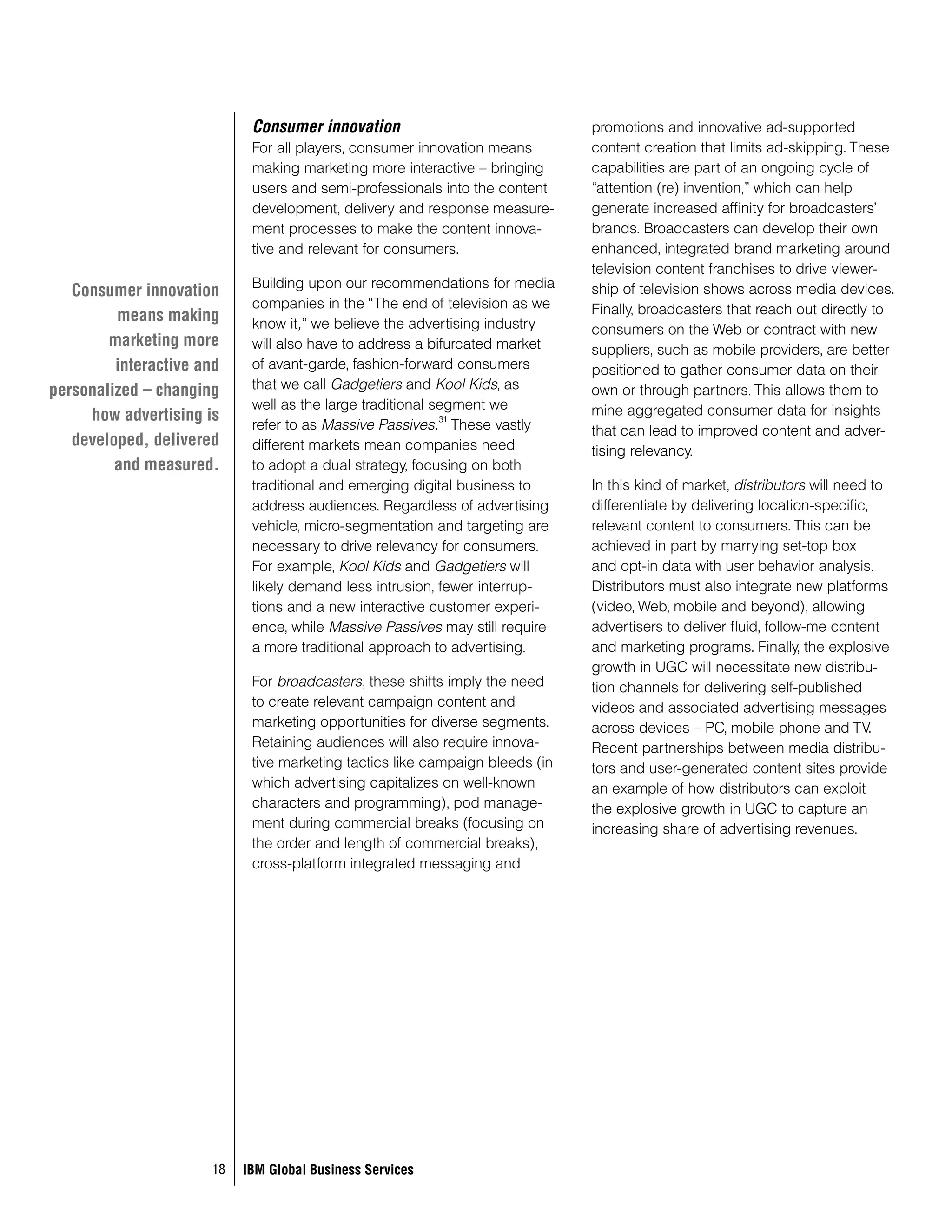 Informe Ibm End of Advertisement as we know it