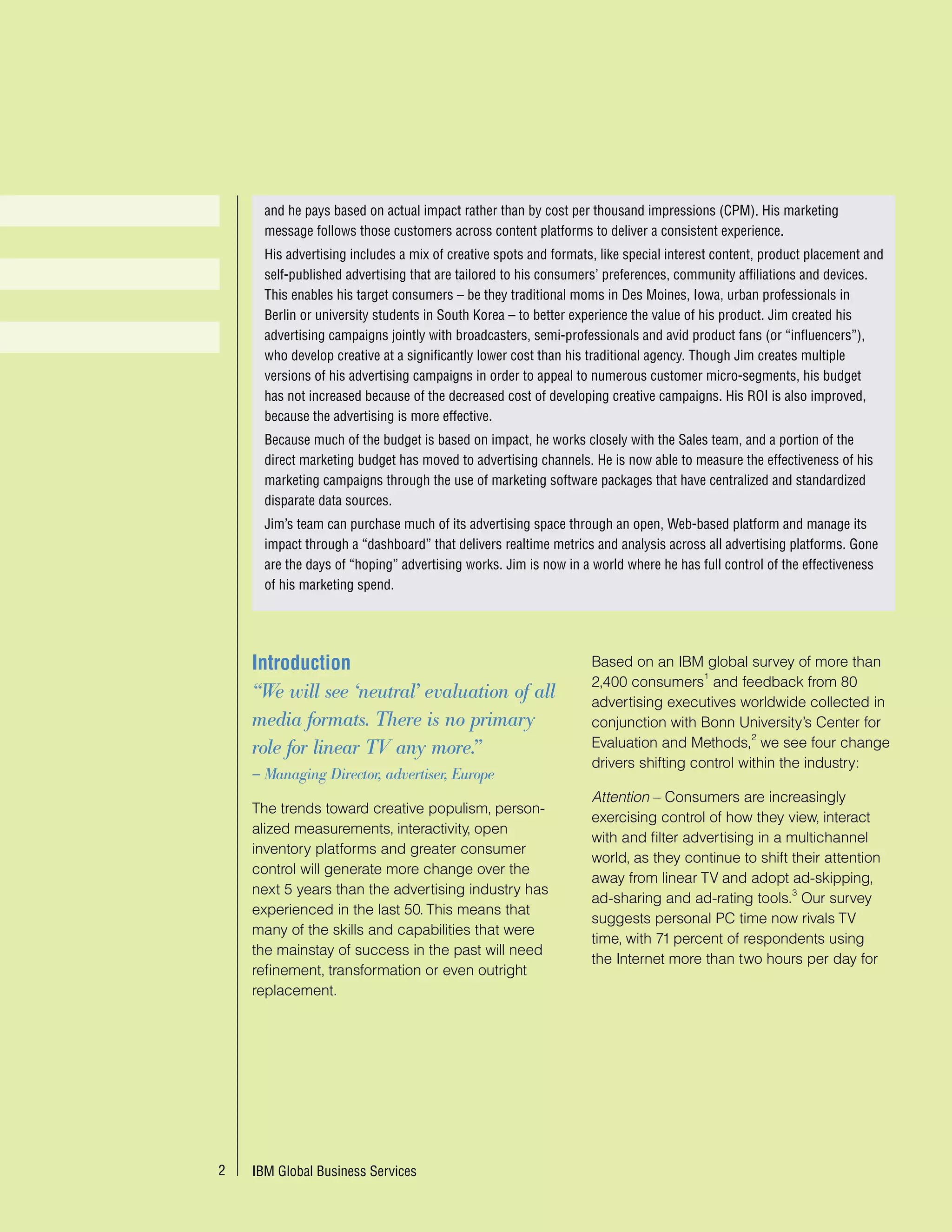 Informe Ibm End of Advertisement as we know it