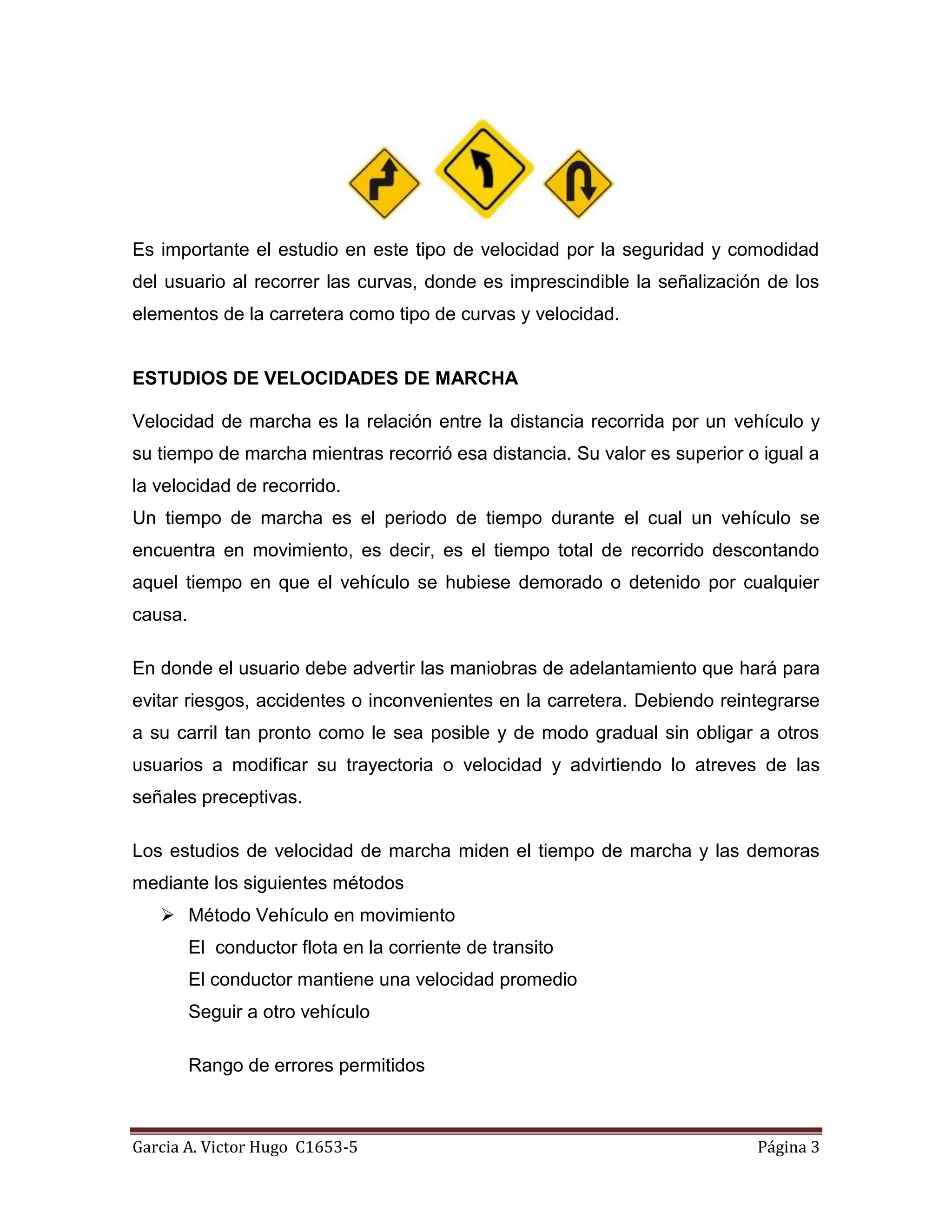 ESTUDIOS DE VELOCIDADES EN CARRETERAS