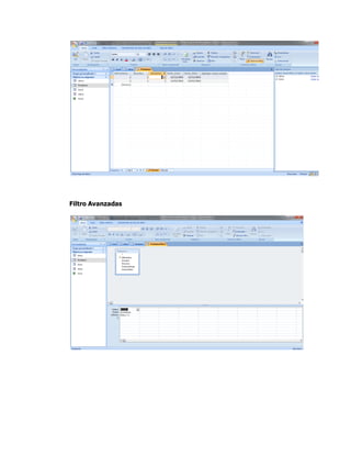 Filtro Avanzadas
 