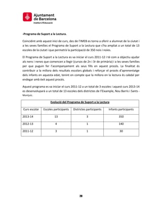Informe de l'IME sobre l'inici del curs escolar 2013-14