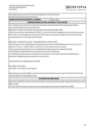 Informe de Evaluación Intermedia del II Plan de Igualdad de la ...