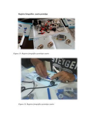 Registro fotográfico cuarto prototipo
Figura 13: Registro fotográfico prototipo cuatro
Figura 14: Registro fotográfico prototipo cuatro
 