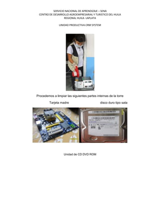 Informe mantenimiento nataga