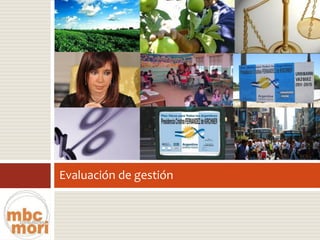 Evaluación de gestión  