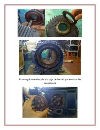 Acto seguido se descubre la caja de bornes para revisar las 
conexiones 
 