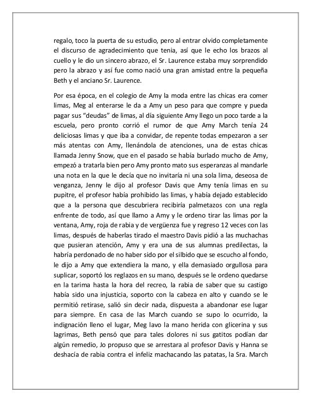 Informe mujercitas