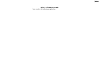 ANEXO A.21. DEMANDAS FUTURAS
No se consideran demandas futuras significativas.
0086
 