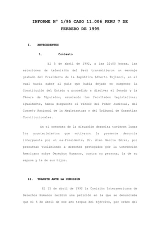 Informe nº 1 95 caso 11.006 peru 7 de febrero de 1995 - marco antonio rebasa alegre