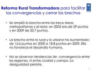 Informe Nacional  de Desarrollo Humano 2011