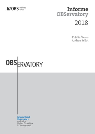 2018
Informe
OBServatory
 