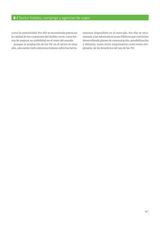 Análisis por sectores de implantación de las Tics en las Pymes  españolas
