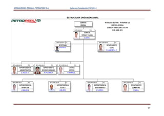 OPERACIONES TALARA- PETROPERU S.A.     Informe Postulación PNC 2011



                                     ESTRUCTURA ORGANIZACIONAL




                                                                      VII
 