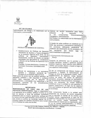Informe pormenorizado del sistema de control interno E.S.E.HOSPITAL SAN ...