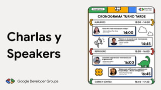 Charlas y
Speakers
 