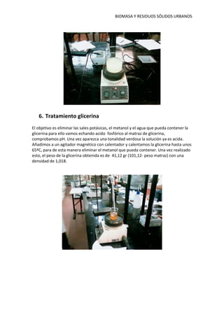 Obtención de  Biodiesel