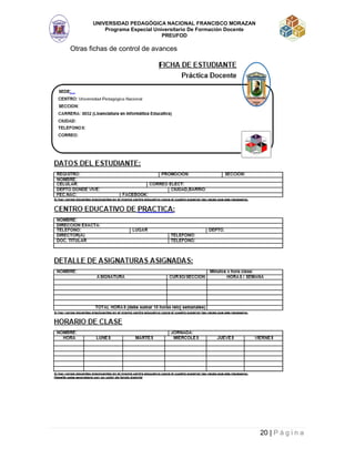 Informe practica docente UPNFM | PDF