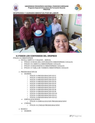 Informe practica docente UPNFM | PDF