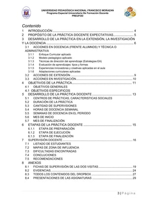 Informe practica docente UPNFM | PDF