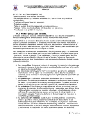 Informe practica docente UPNFM | PDF