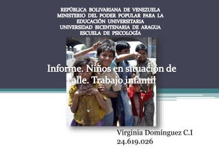 Virginia Domínguez C.I
24.619.026
 
