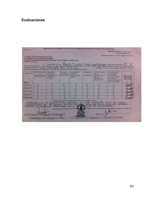 63 
Evaluaciones 
 