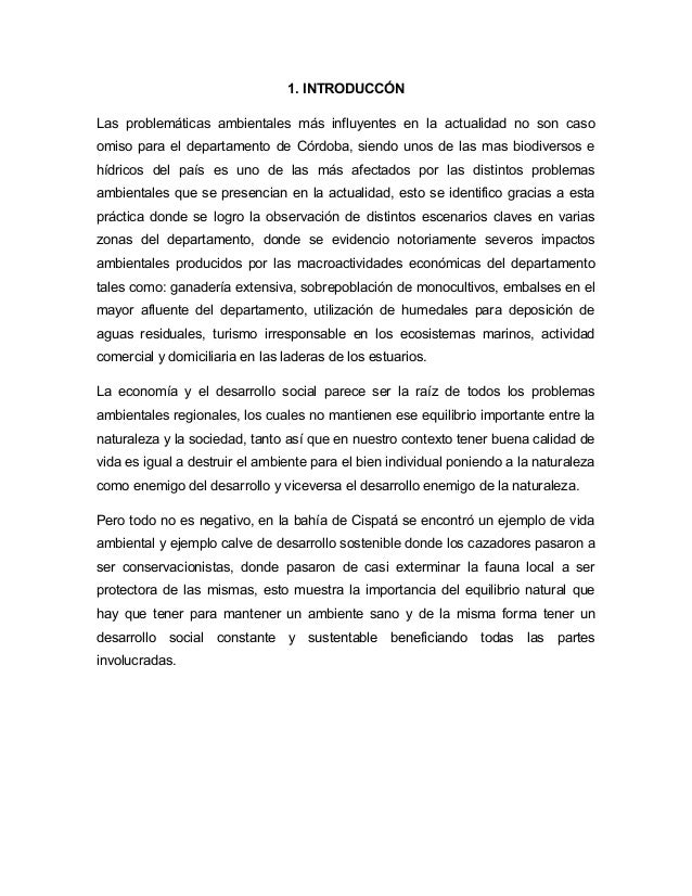 Informe práctica de campo