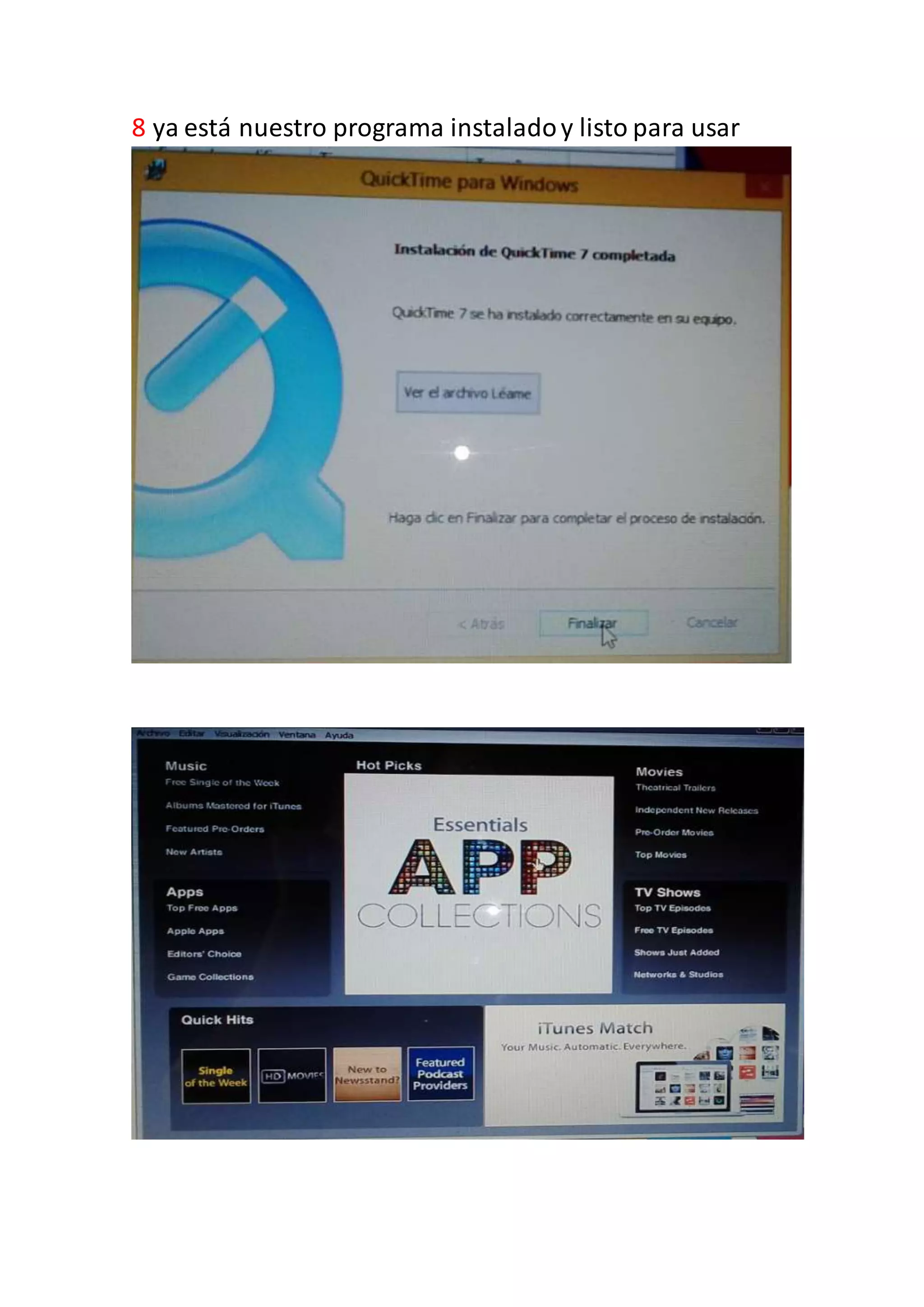 8 ya está nuestro programa instaladoy listo para usar
 