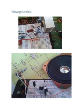 Datos experimentales
 