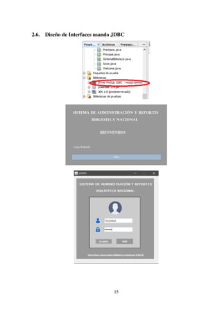 2.6. Diseño de Interfaces usando JDBC
15
 