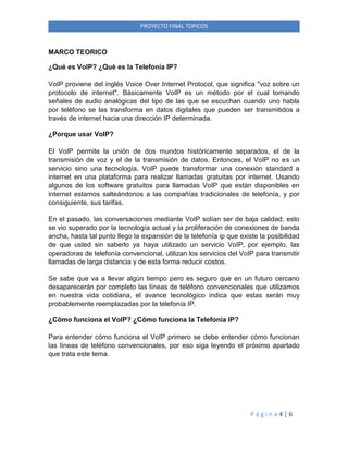 Que Significa Topicos Informe proyecto topicos | DOCX