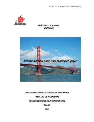 Informe puente golden gate