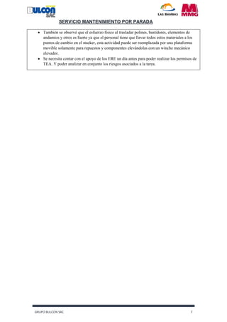 Informe reemplazo de bastidores y polines 4400152853 | PDF