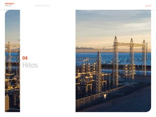 Informe RSC 2014 pág. 25
ABENGOA
SOLAR
04
Hitos
 