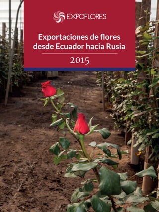 Exportaciones de ﬂores
desde Ecuador hacia Rusia
2015
 