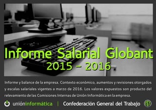 Informe salarial Globant 2016