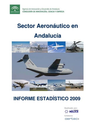 Sector Aeronáutico en
       Andalucía




INFORME ESTADÍSTICO 2009
                   Realizado por:



                   Colabora:
 